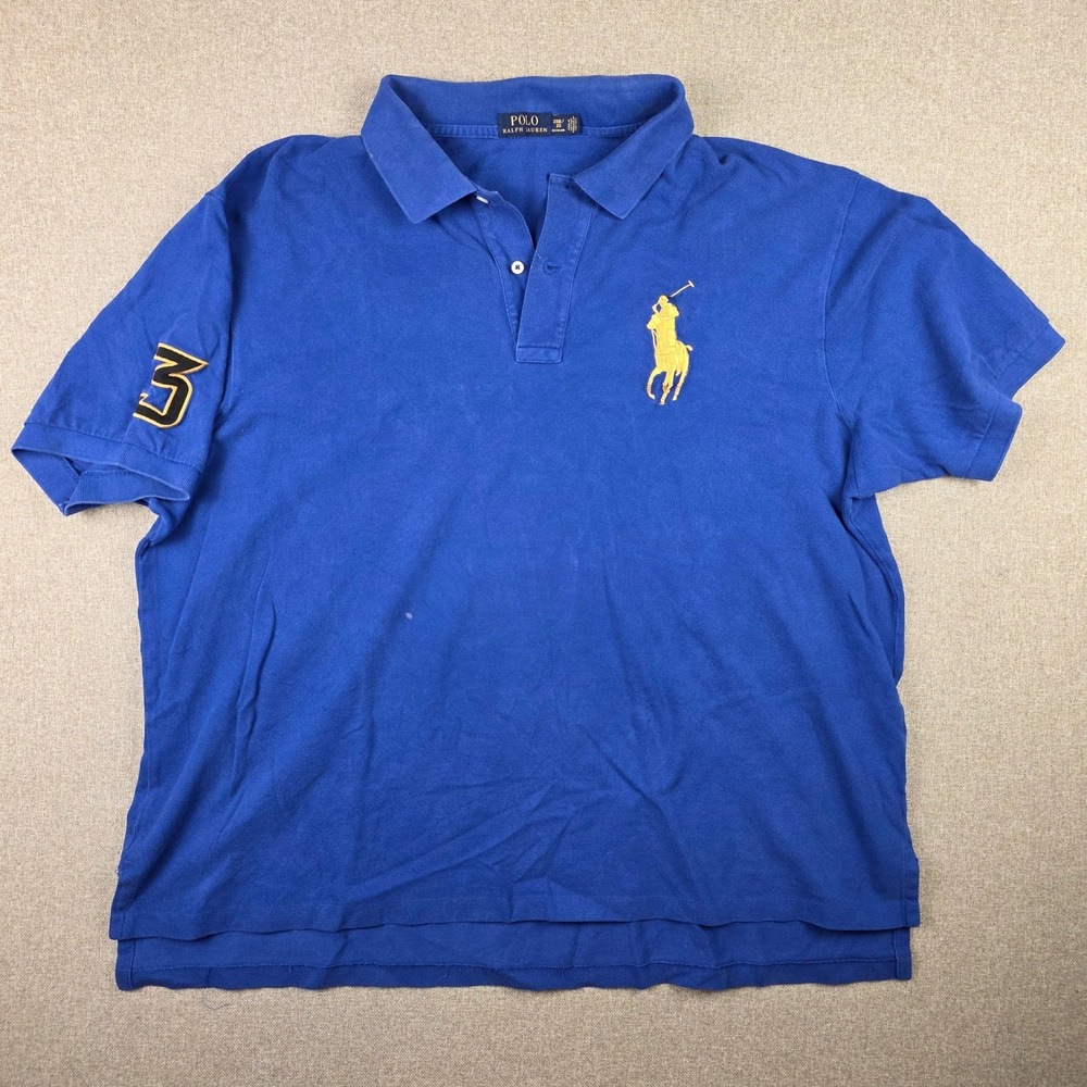 Vintage Polo Ralph Lauren Big Pony Polo Shirt Big & Tall 3XB Short Sleeve